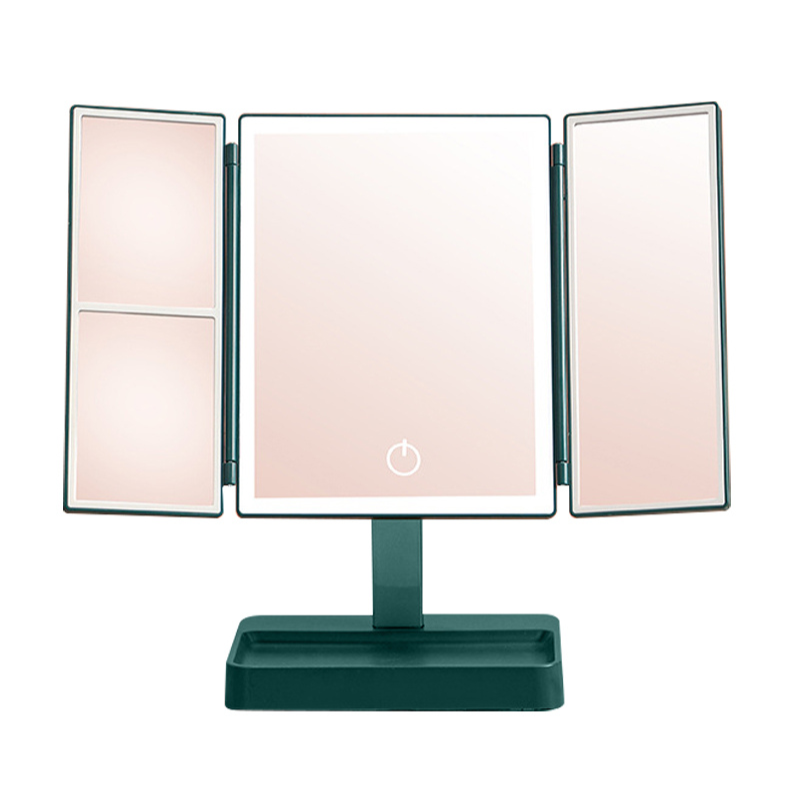 Dimmable Tri-fold Vanity Mirror