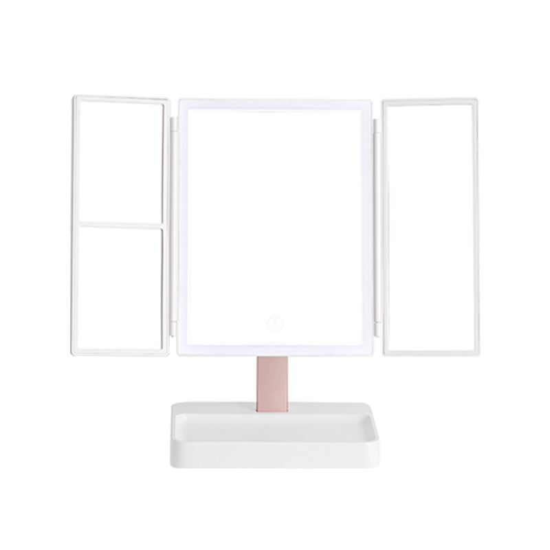 Dimmable Tri-fold Vanity Mirror