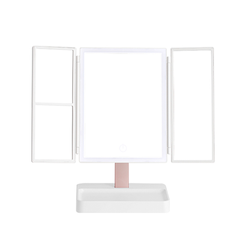 Dimmable Tri-fold Vanity Mirror