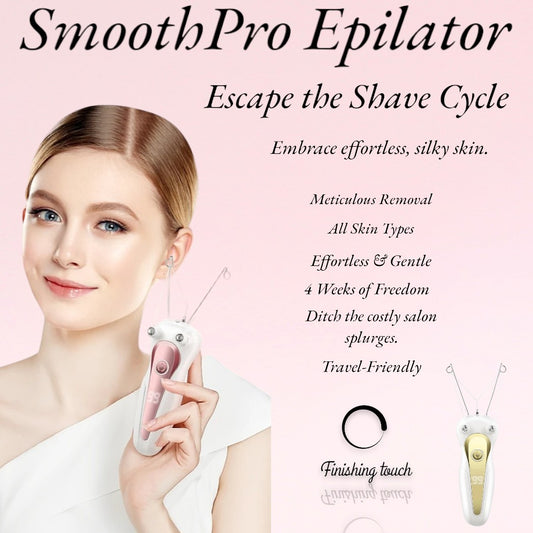 SmoothPro Epilator - Face&Body Threading epilator (With 2 FREE SmoothPro Cotton threads)