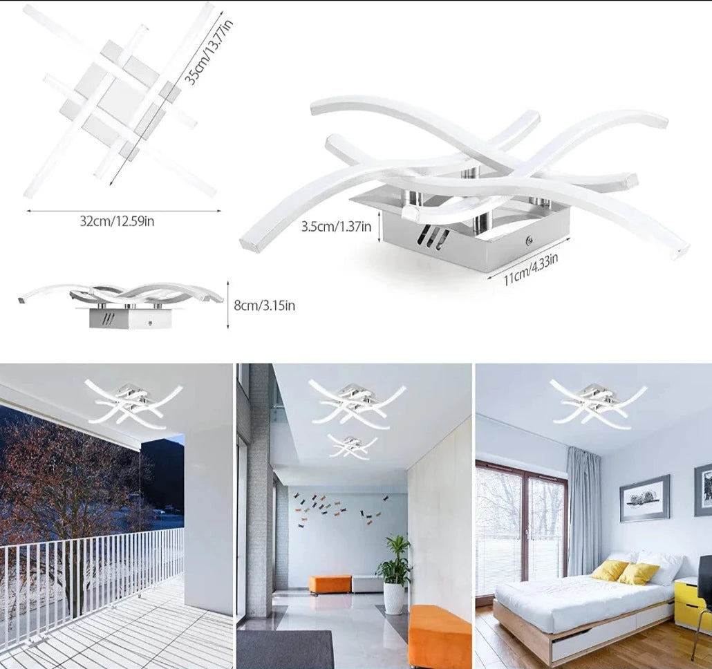 LuminaCurve - Curved Led ceiling lights collection