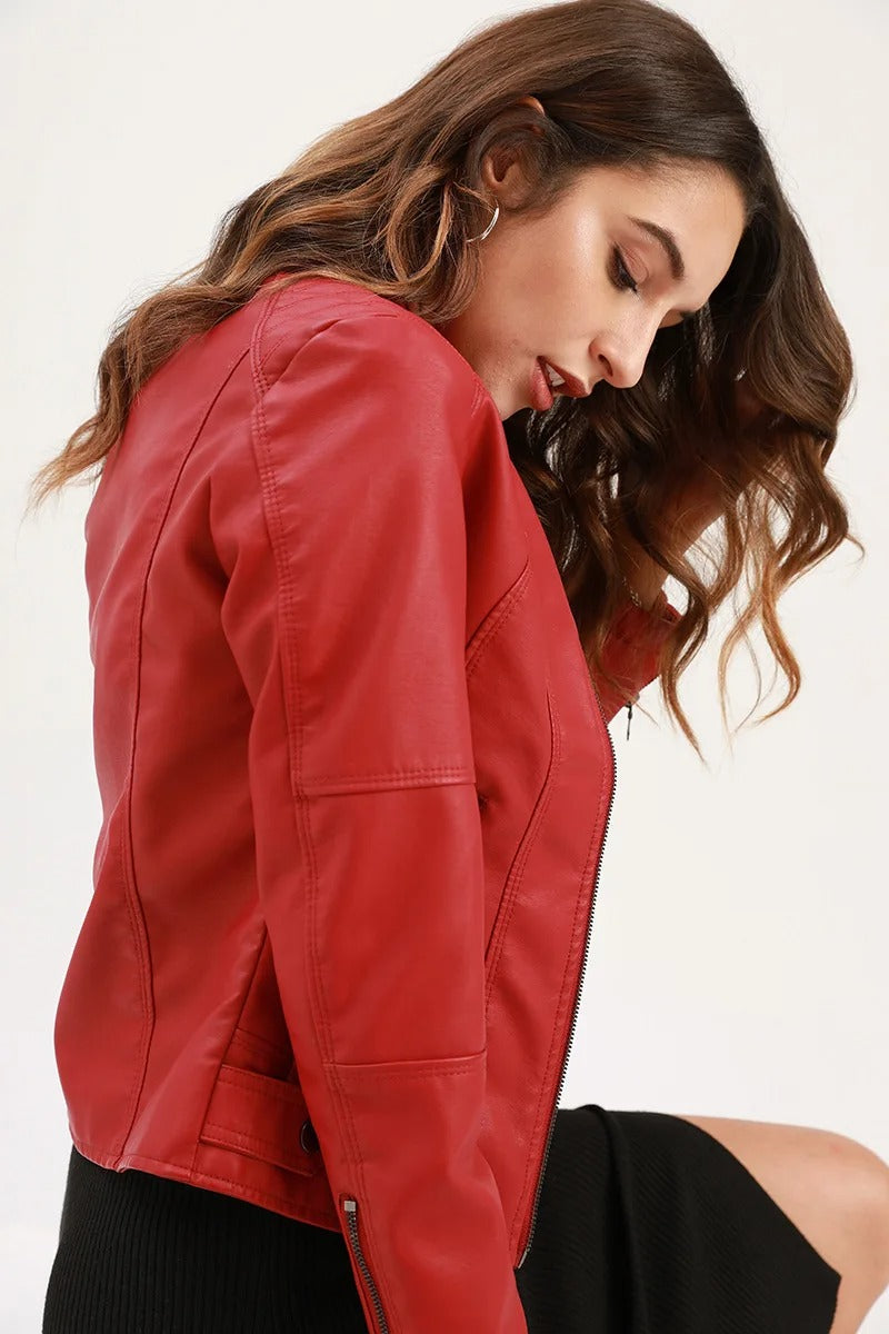 Olivia | Women's Faux Leather Jacket