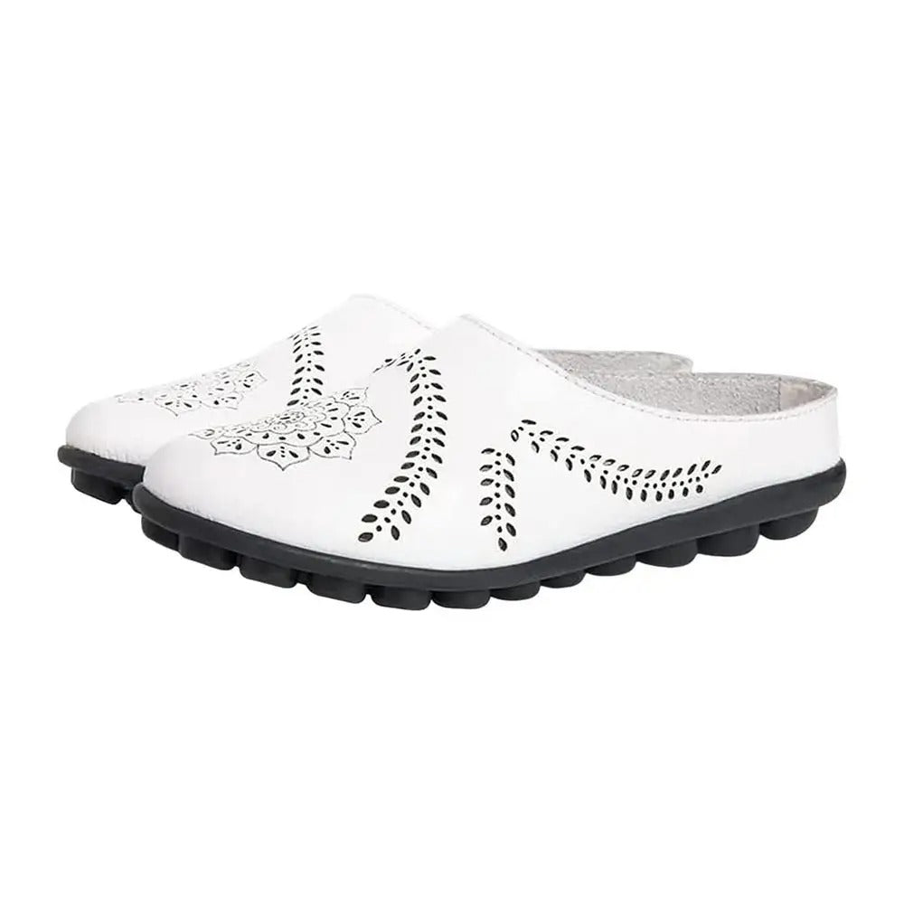 Women's Hollow Leather Flats