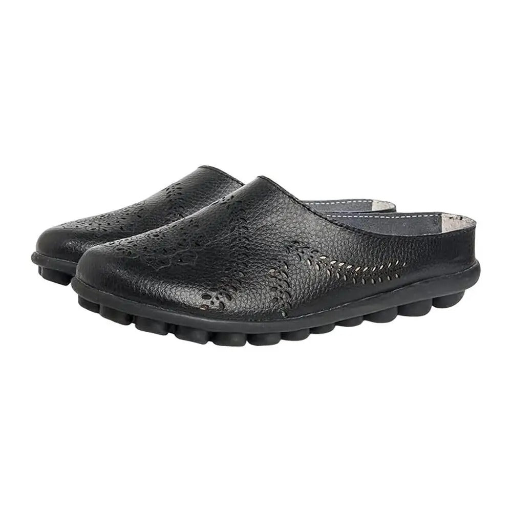 Women's Hollow Leather Flats