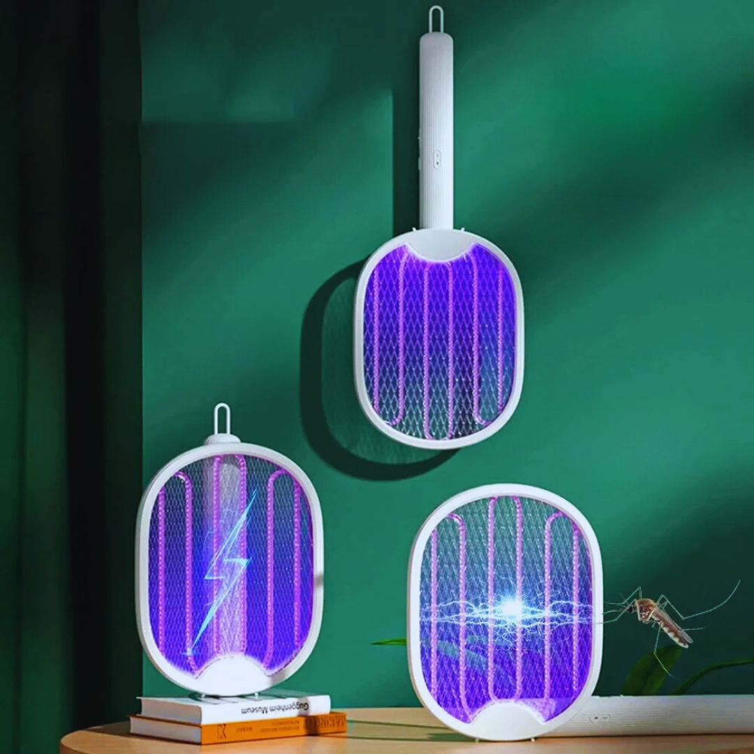 4-in-1 Foldable Electric Mosquito Racket