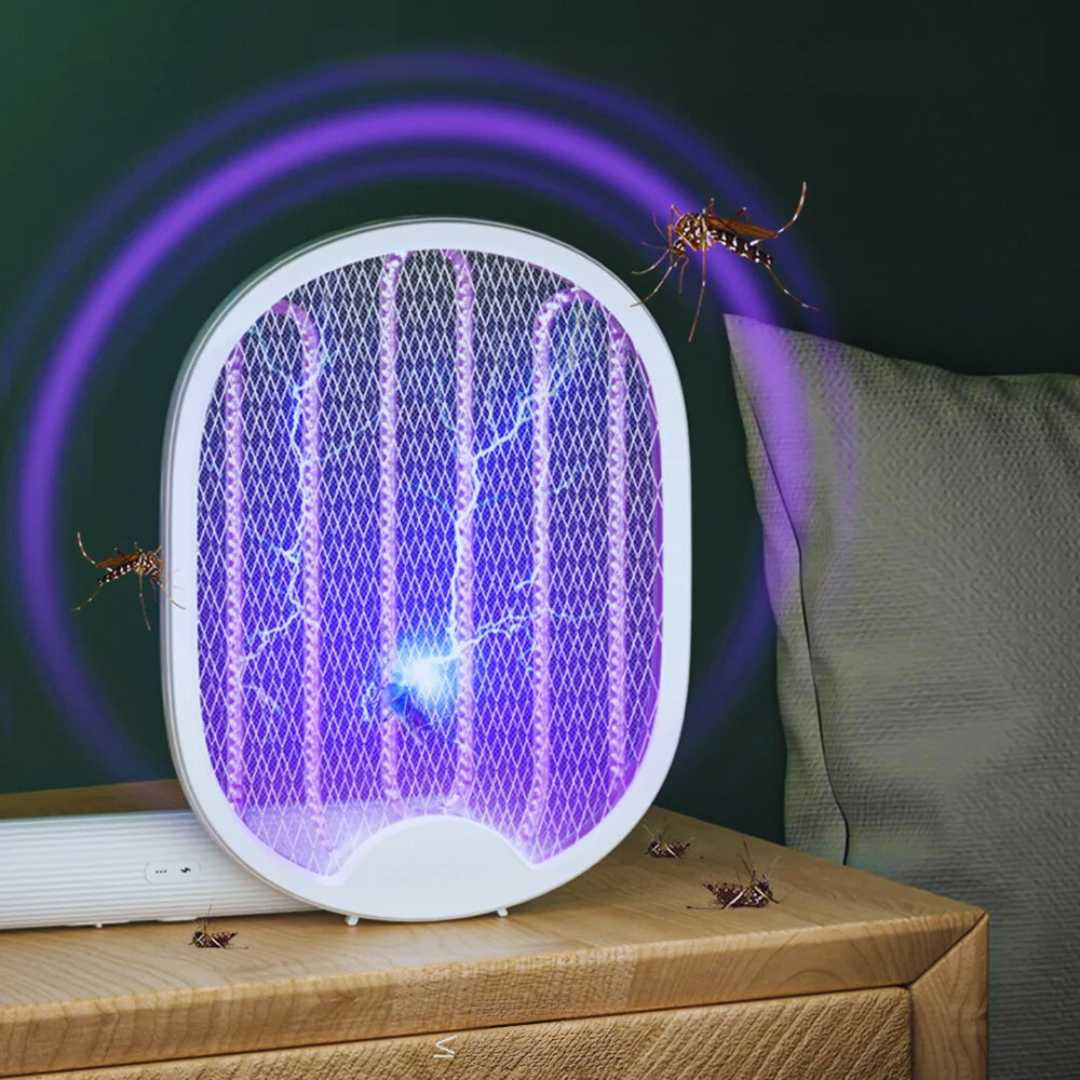 4-in-1 Foldable Electric Mosquito Racket